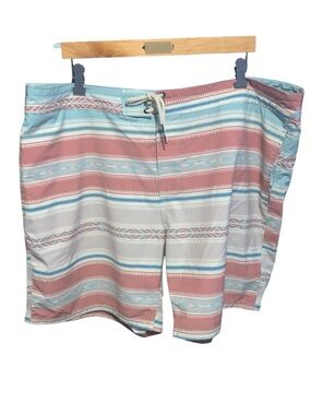 Faherty Coastal Shores Classic 7” Board Shorts Stripes Men’s 42